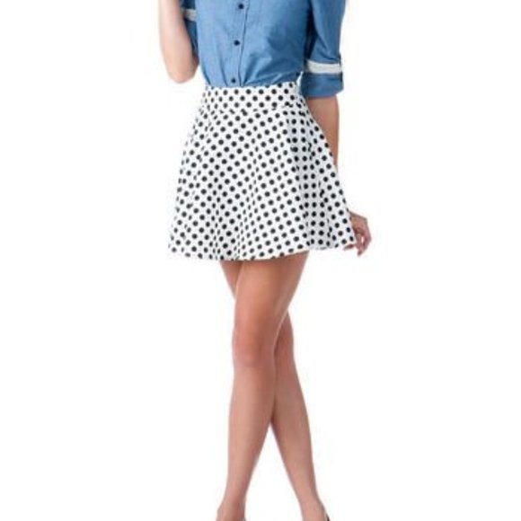 Francesca's Polka Dot Skirt - Small - Picture 5 of 6